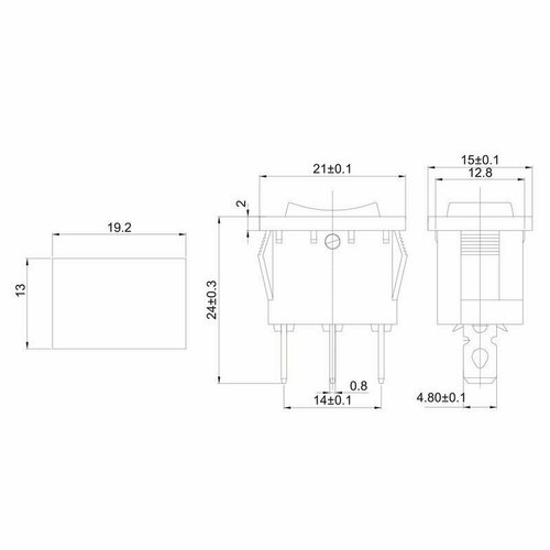 Выключатель клавишный 250V 6А (3с) ON-OFF-ON черный с 10 pcs dpdt on off on momentary mini toggle switch ac 250v 2a 120v 5a