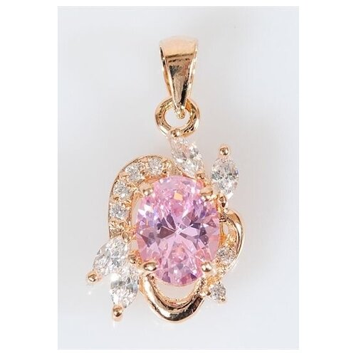 фото Кулон с розовым фианитом "рококо" lotus jewelry