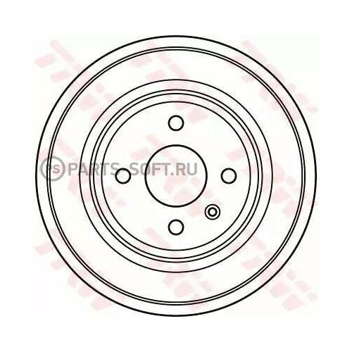 TRW DB4391 Торм. барабан зад.[230x69] 4 отв.