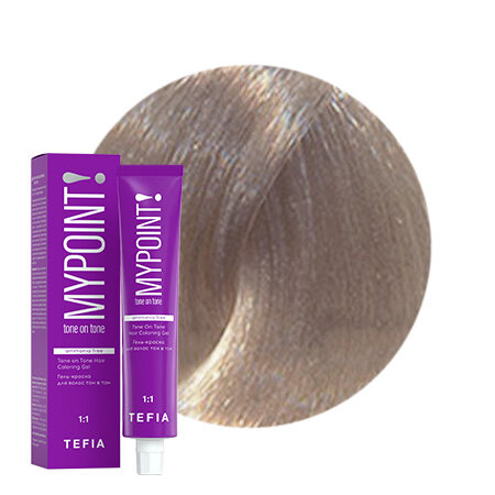Гель-краска TEFIA TEFIA для волос тон в тон, 60 мл 10.17 экстра светлый блондин пепельно-фиолетовый