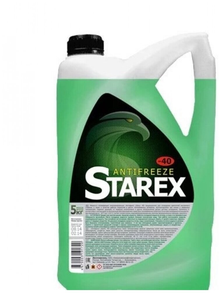 Антифриз (-40) зеленый G-11 Green STAREX 5кг. (Север) STAREX 700616 | цена за 1 шт