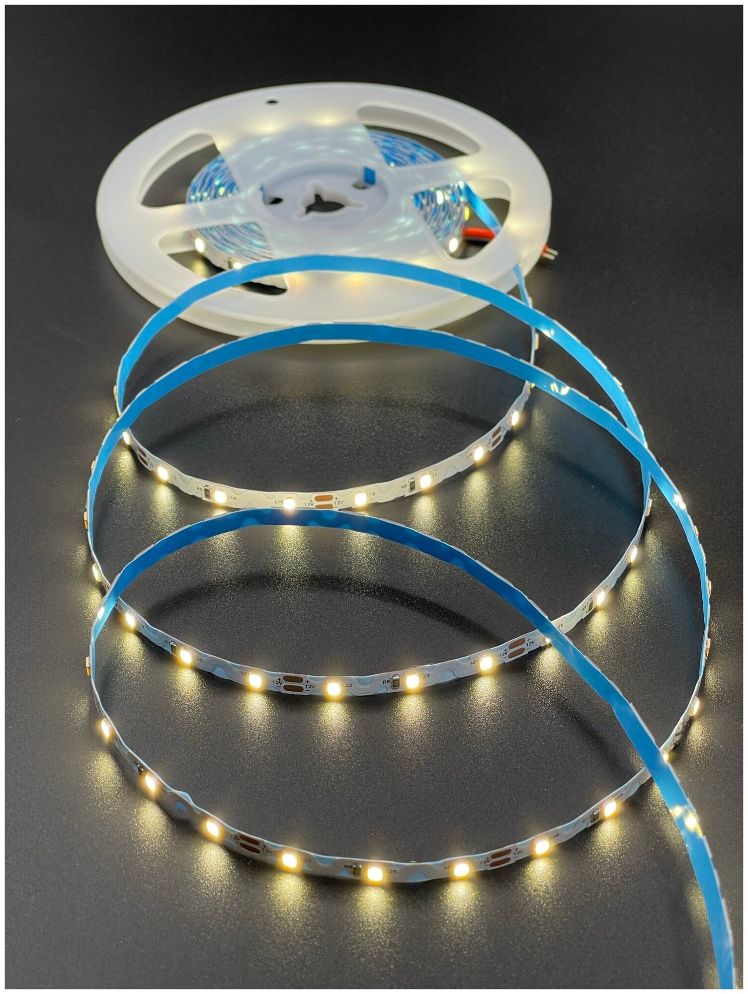 Гибкая лента светодиодная - змейка LED 7,2W, 2835-60 диодов на метр -IP20 12V Нейтральный белый, 4200K - фотография № 6