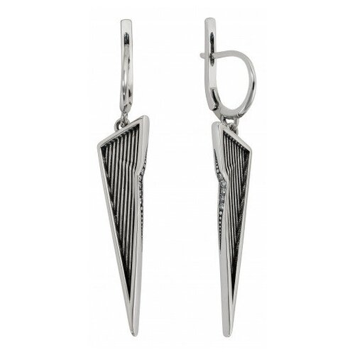 Серьги Невский-Т из серебра с фианитами 43457