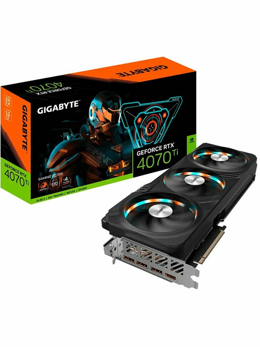 Видеокарта NVIDIA GeForce RTX 4070 Ti Gigabyte 12Gb (GV-N407TGAMING OCV2-12GD)