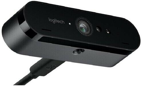 Веб-камера Logitech Brio Ultra HD, черный (960-001105/960-001107) - фото №4