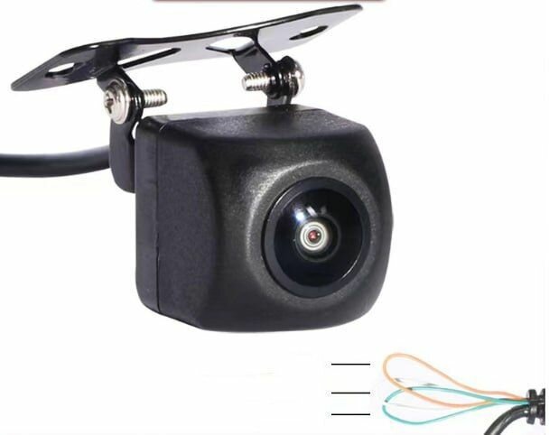 Камера заднего вида в машину / Автомобильная парковочная камера Full HD "рыбий глаз" Blackview AHD-03 для головных устройств на базе Андройд и мониторов с парковочными линиями (Тыл-Фронт, CVBS-AHD)