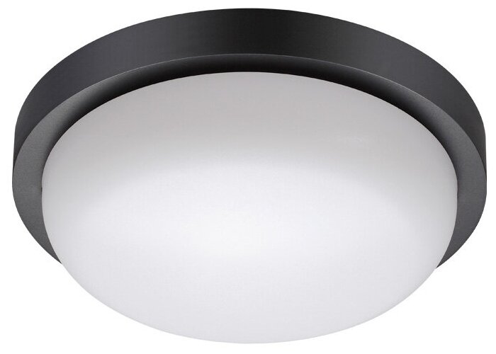 Уличные потолочные Novotech Opal 358017, LED, кол-во ламп:1шт, Черный