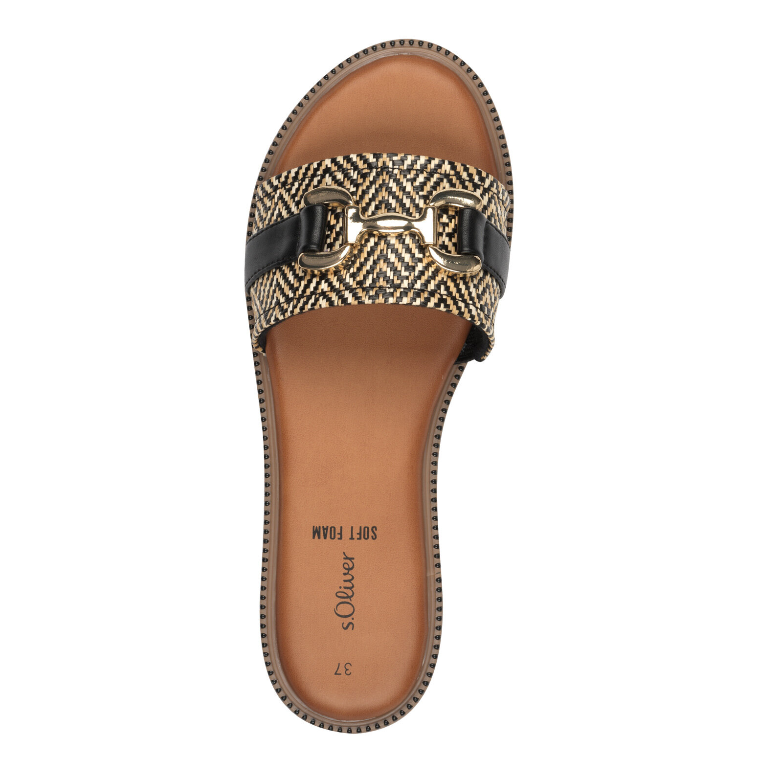 Шлёпанцы s.Oliver, размер 36 RU, черный — фото 1