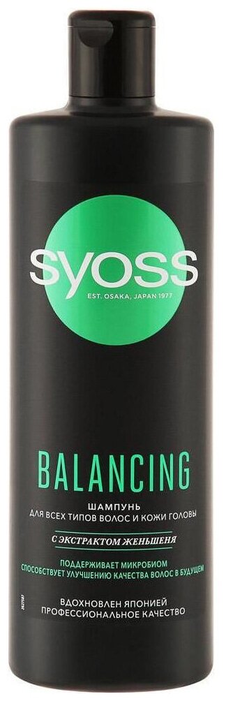 Шампунь для волос Syoss Balancing 450мл - фото №8