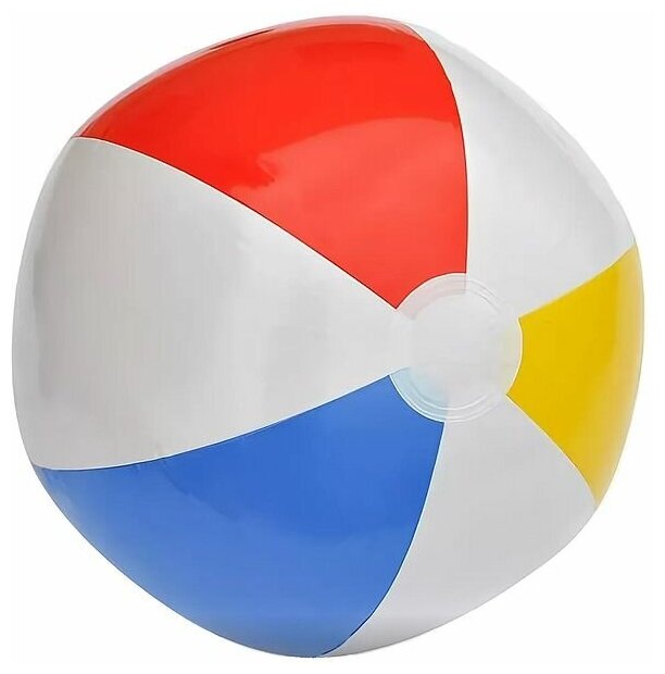 Мяч Intex Glossy Panel Ball с цветными сегментами 51 см - фото №1