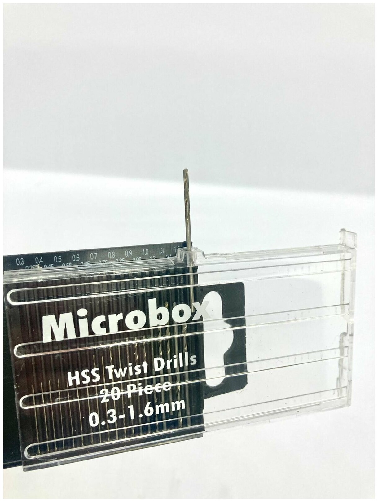 Микросверла из быстрорежущей стали, 0,3-1,6 мм, 20 шт./компл