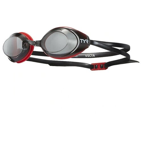 Очки для плавания TYR Vecta Racing LGVEC-055, дымчатые линзы, красная оправа