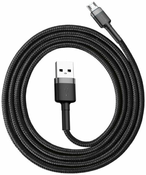 Кабель в тканевой оплетке USB-C - Lightning PD20W Baseus Cafule CATLKLF-91 1 м черный-красный