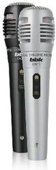 Микрофон динамический BBK CM215, чёрный/серебристый