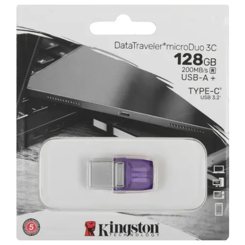 128Gb - Kingston DataTraveler microDuo 3C Dtduo3cg3/128gb .