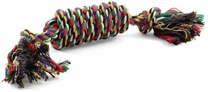Игрушка для собак TRIOL Веревка морской узел, цветная (30см)