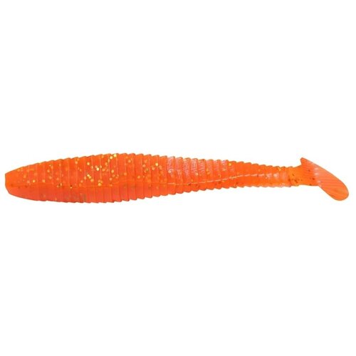 Виброхвост YAMAN PRO Flatter Shad, р.4 inch, цвет #03 - Carrot gold flake (уп. 5 шт.)