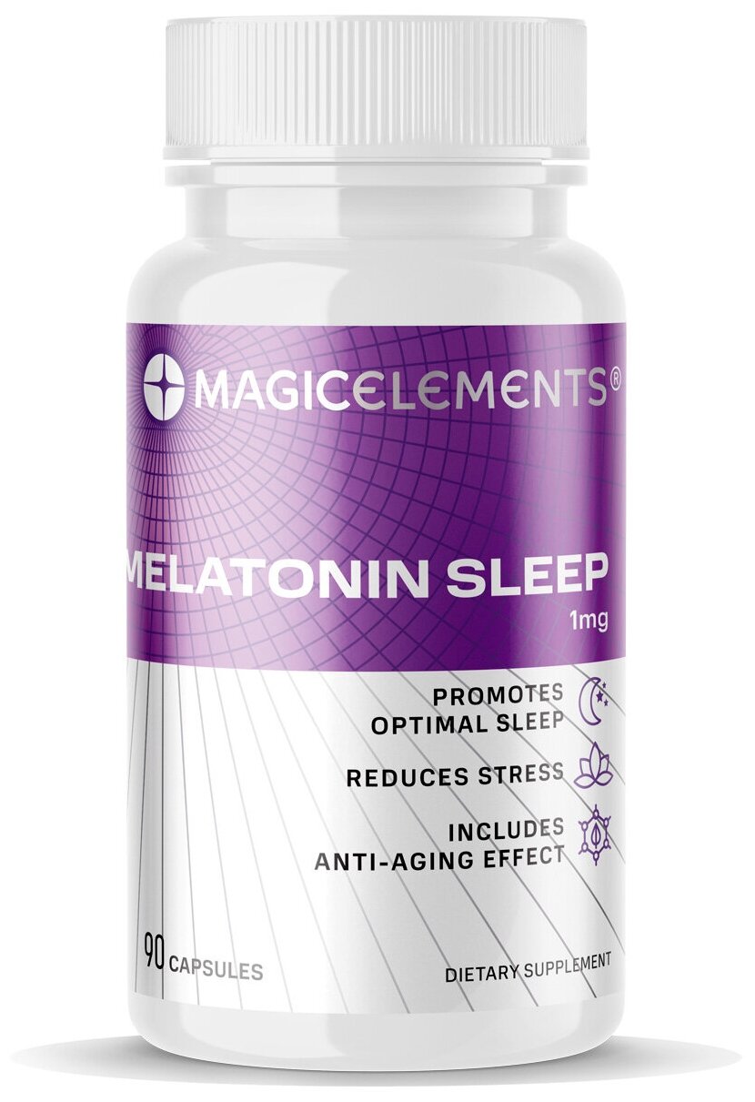 Melatonin Sleep 90 капс. мелатонин 1 мг для улучшения сна снотворное успокоительное бад из Европы