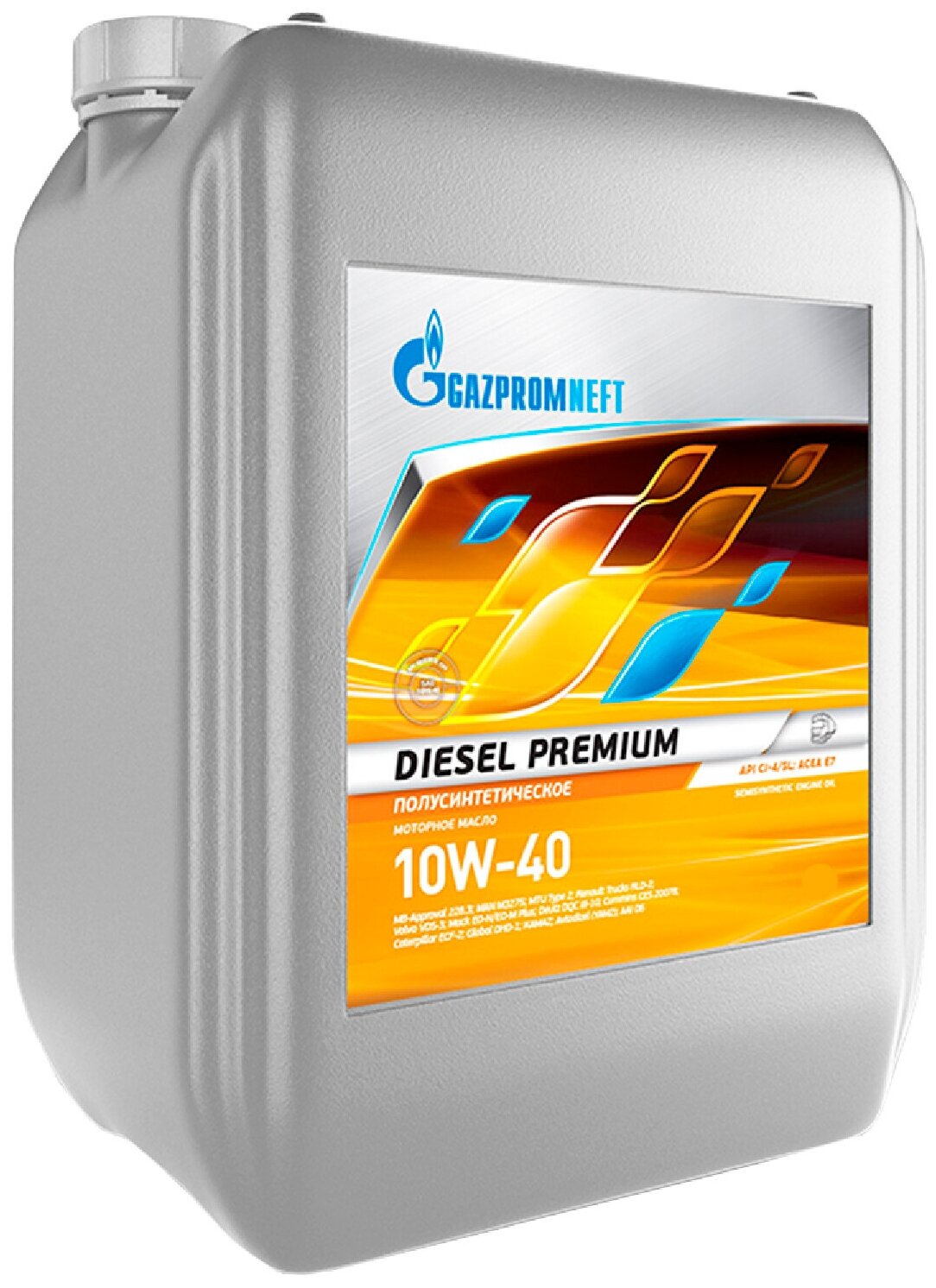 Полусинтетическое моторное масло Газпромнефть Diesel Premium 10W-40, 10 л
