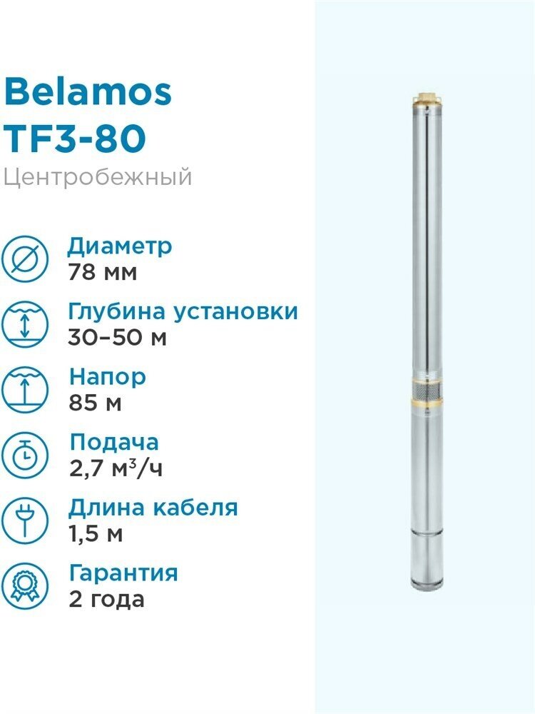 Скважинный насос BELAMOS TF3-80