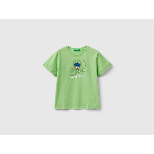 фото Футболка united colors of benetton, размер 98, зеленый