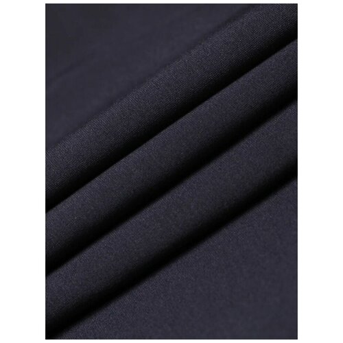 фото Трикотаж для шитья ткань черная джерси mdc fabrics nr300/1/dec для одежды. отрез 1.5 метров