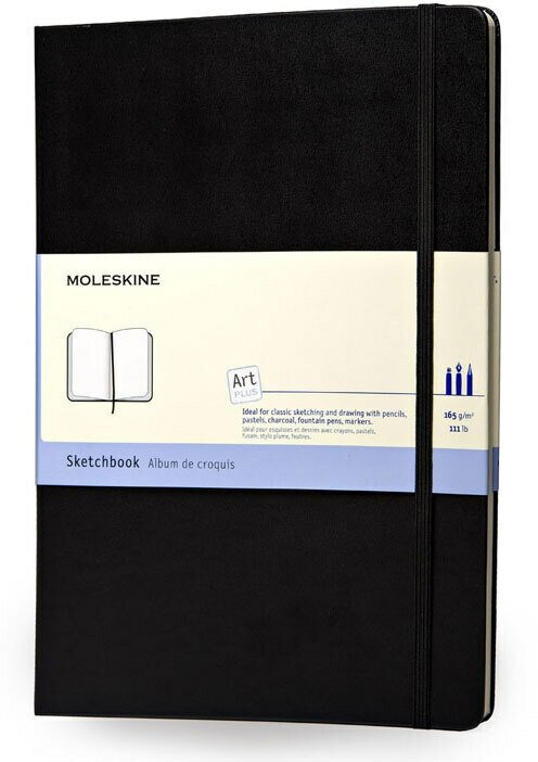 Блокнот для рисования Moleskine ART SKETCHBOOK ARTQP063 13х21см 104стр, твердая обложка, черный