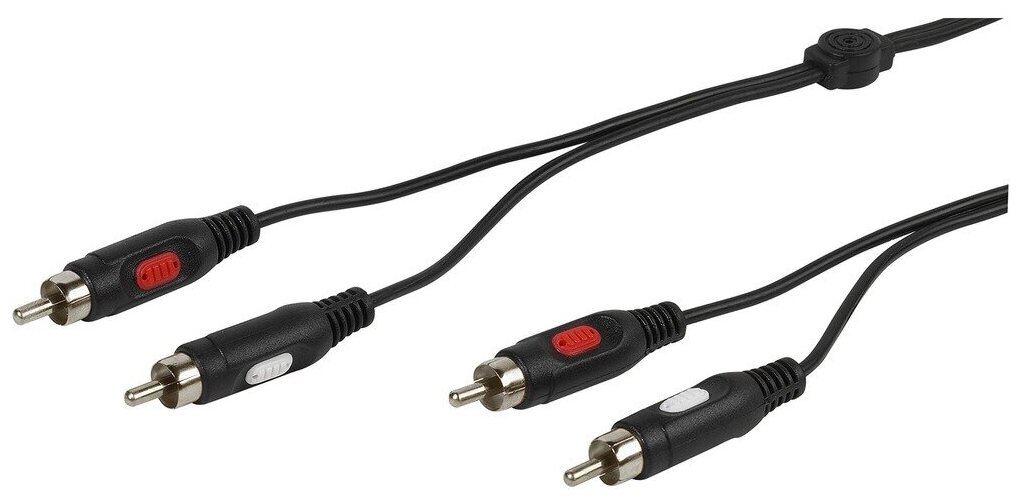 Аудио стерео кабель Vivanco 2xRCA (M) - 2xRCA (M) 1.5м (46012)
