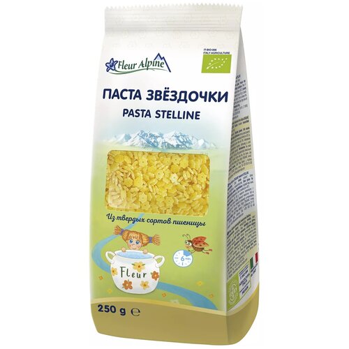 Fleur Alpine макароны Pasta, звездочки, 250 г