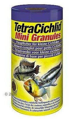 TetraCichlid Mini Granules корм для небольших цихлид в гранулах 250 мл - фотография № 8