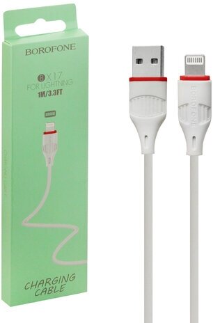 Кабель USB Lightning BX17 1M Borofone белый