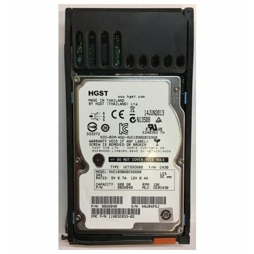 600 ГБ Внутренний жесткий диск EMC 0B26040 0B26040 7620500₽