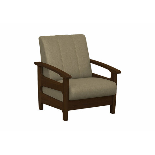 Кресло Элегия Омега светло-коричневое / коричневое 72x87x91 см