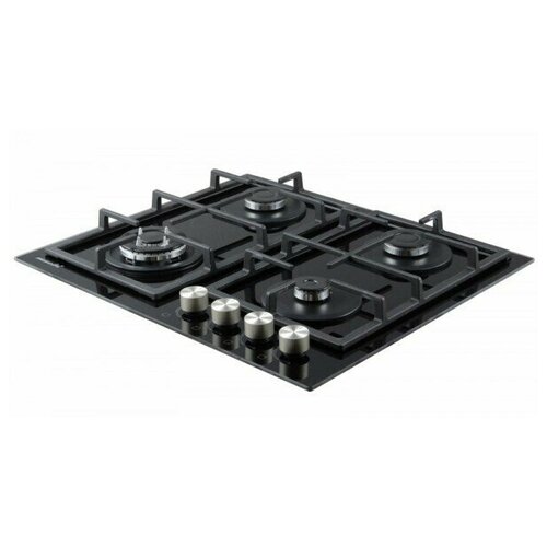 Газовая варочная панель MACBI MBH 641 WFGI Black чёрный стекло газ- контроль турбо конфорка чугунная решётка 1249900₽