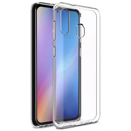 Чехол силиконовый для Samsung Galaxy A40, прозрачный