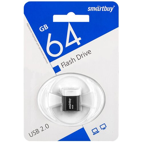 USB накопитель 64 GB Smart Buy LARA Black