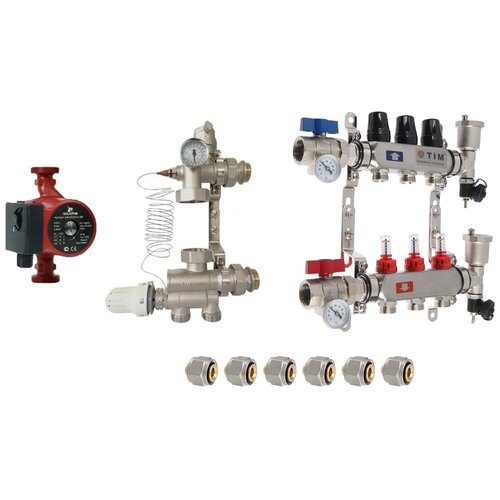 Комплект водяного теплого пола до 50квм нерж с насосом 22299₽