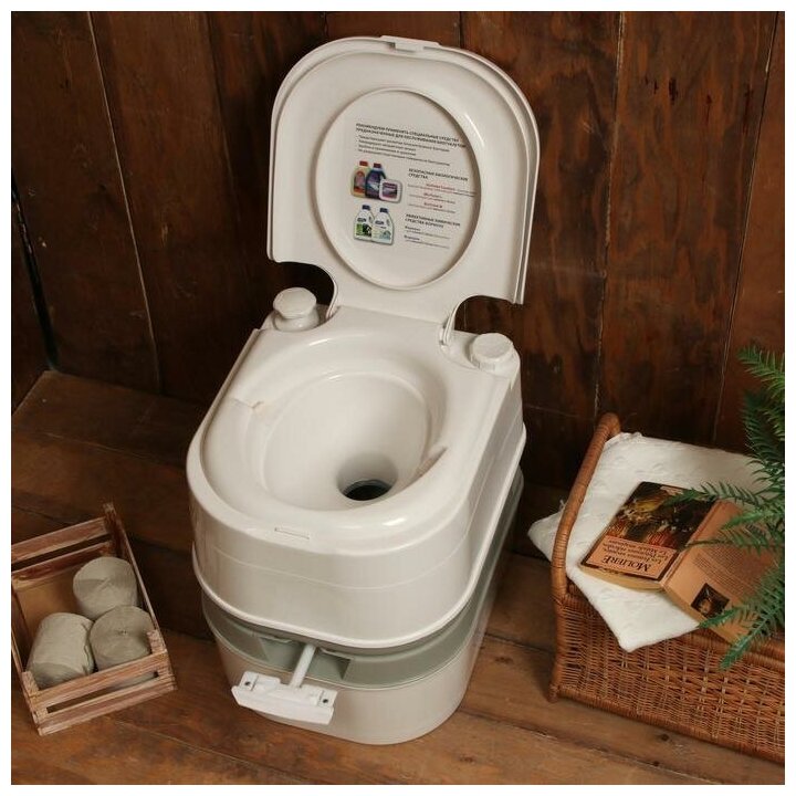 Биотуалет для дома и дачи BIOFORCE Compact WCL 20-24 без запаха и откачки, био туалет для пожилых людей, переносной компактный портативный. - фотография № 17