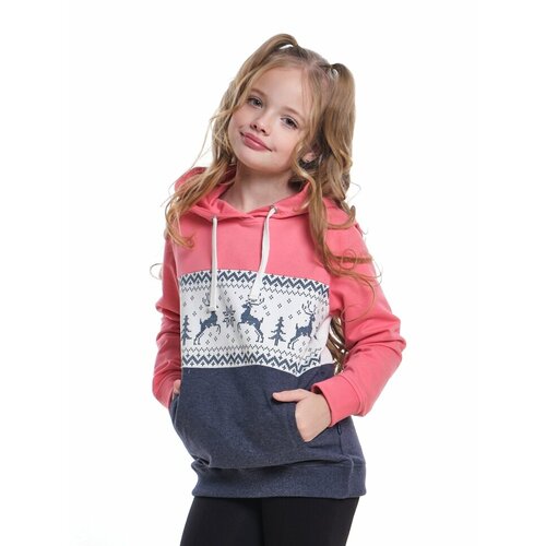 фото Худи mini maxi, размер 116, коралловый