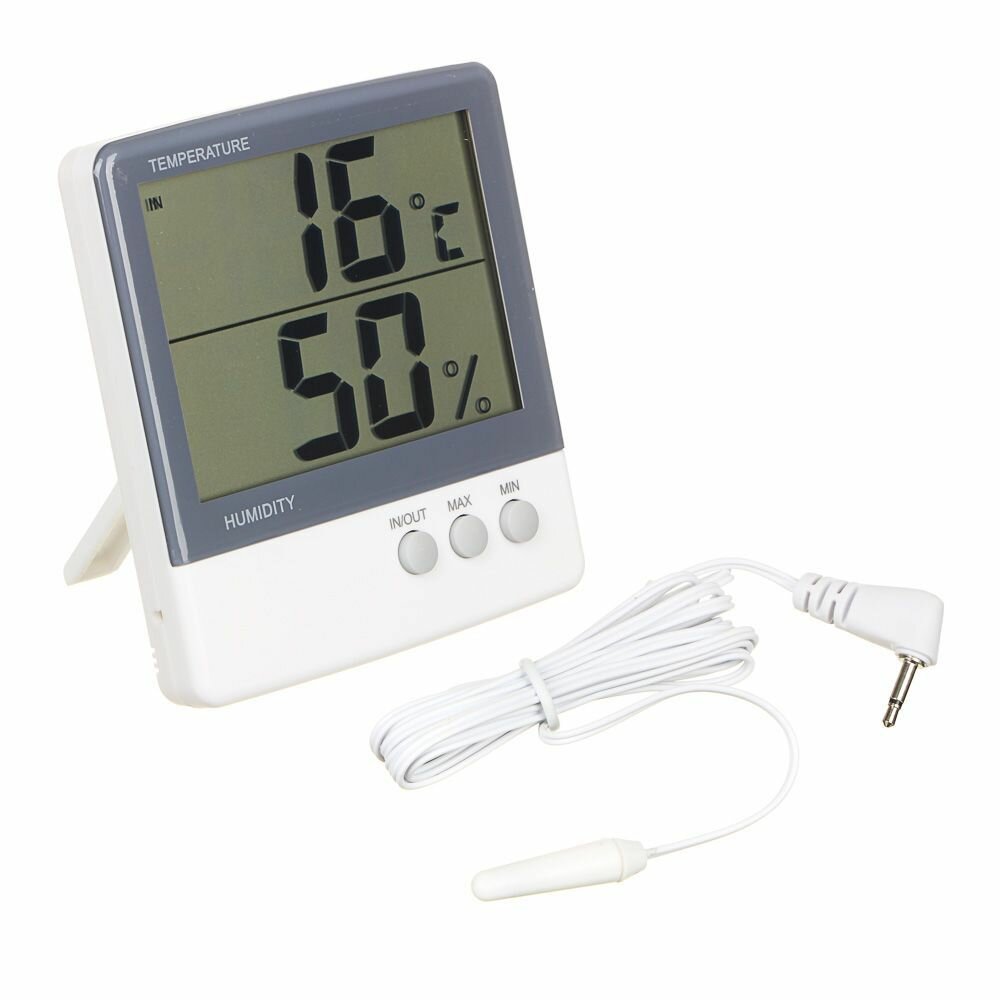 VETTA Термометр электронный 2 режима, с уличным датчиком, пластик, 10,8x10см, HTC-3 - фотография № 7