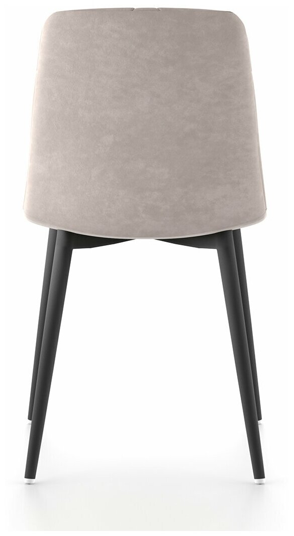 Кухонный стул, СтолБери, Ричи, велюр бежевый, металлокаркас муар чёрный - фотография № 8