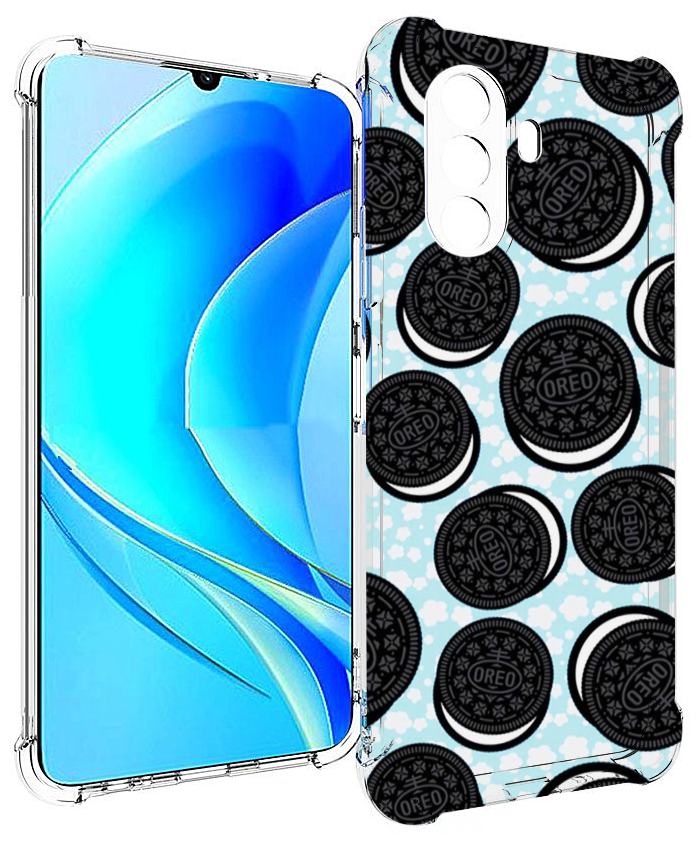 Чехол MyPads орео печеньки для Huawei Nova Y70 / Nova Y70 Plus (MGA-LX9N) / Huawei Enjoy 50 задняя-панель-накладка-бампер