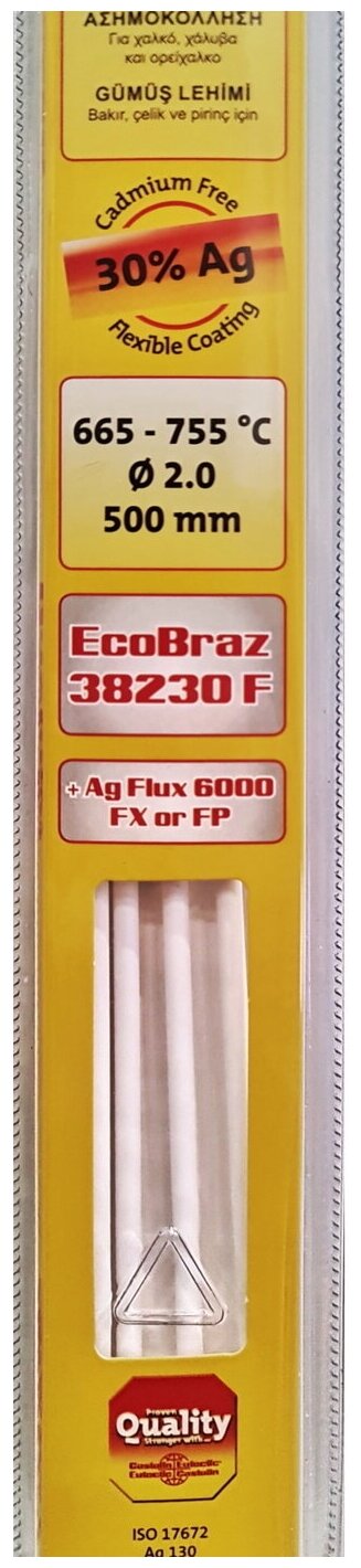 Серебряный припой Castolin EcoBraz 38230F Ag 30%