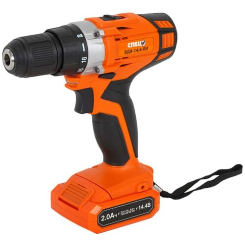 Дрель-шуруповерт аккумуляторная Спец БДА-144ЛИ 14 В Li-ion 2x2 Ач 560000₽