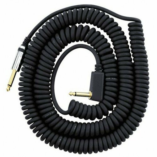 VOX Vintage Coiled Cable VCC-90BK гитарный кабель, чёрный гитарный кабель