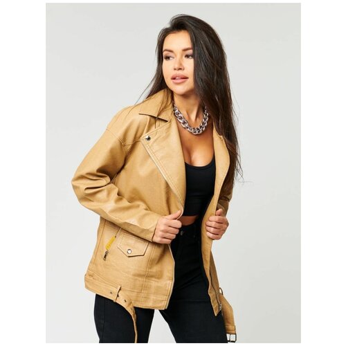 Куртка косуха женская E-Lisman&ZG, размер L(44;46) цвет горчичный
