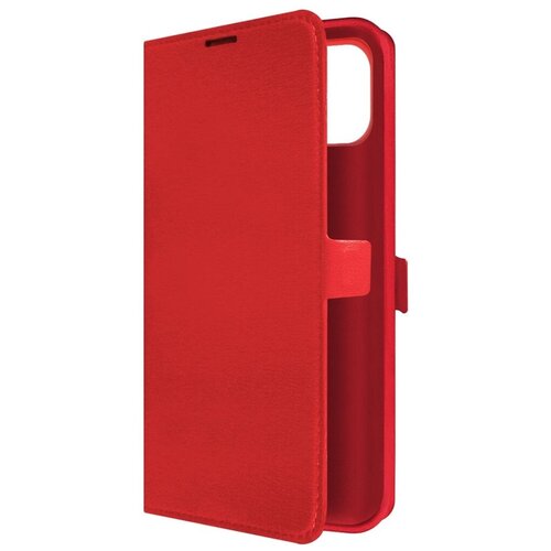 Чехол-книжка Krutoff Eco Book для Samsung Galaxy A03 (A035) красный чехол книжка защитный кейс krutoff eco book для samsung galaxy a03 a035 розы паттерн черный