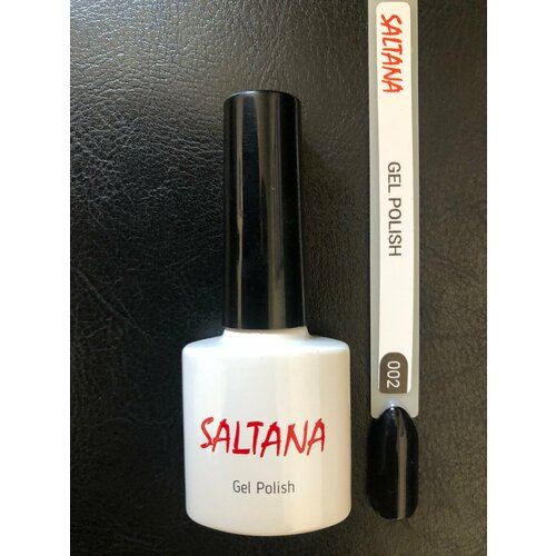 SALTANA Гель-лак д/ногтей 10мл № 002 Чёрный принц