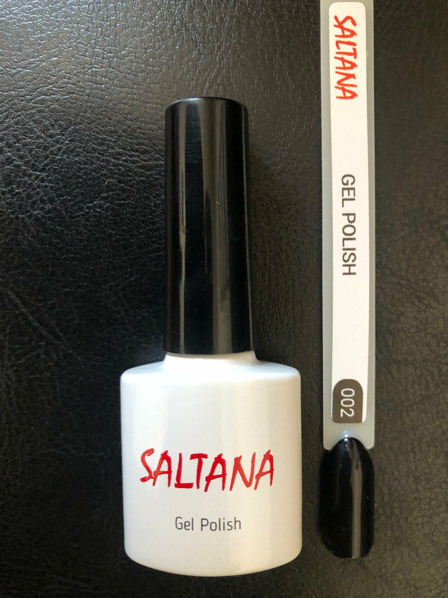 фото SALTANA Гель-лак д/ногтей 10мл № 002 Чёрный принц