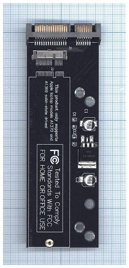 Переходник SATA на 12+6pin SSD для Macbook Air 2010-2011 A1369 A1370